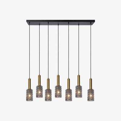 The Range Coralie Classic Bar Pendant Light Matt Gold - Brass