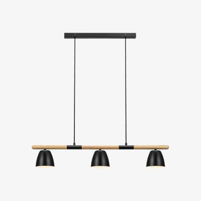 The Range Theo Straight Bar Pendant Ceiling Light Black, GU10 - Black