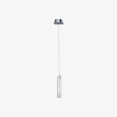 The Range Galaxy Ceiling Pendant 1 Drop 6W LED 4000K Polished Chrome, Crystal - Polished Chrome
