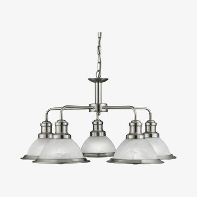 The Range Bistro 5 Light Pendant - Silver