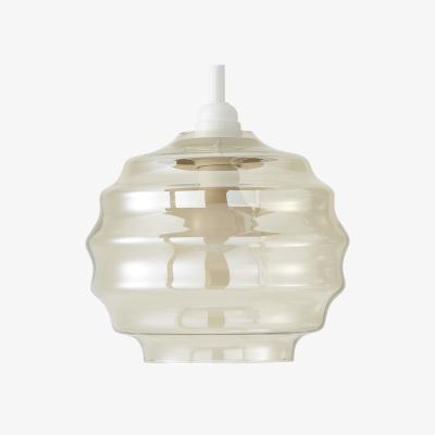 The Range Patty Bubble Glass Easy Fit Ceiling Pendant Light Shade - Champagne