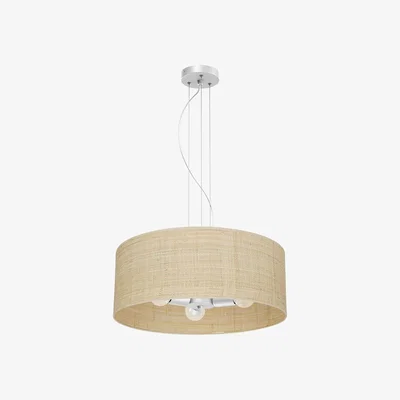 The Range Milagro Pendant Lamp Marshall White Rattan - White / RATTAN