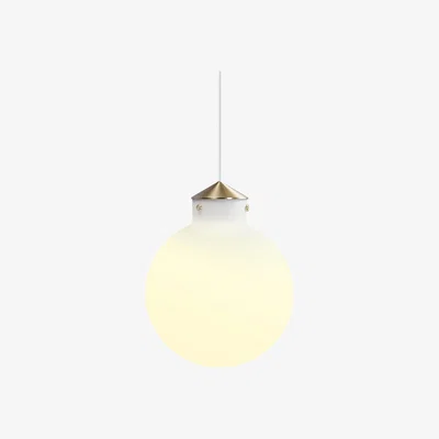 The Range Raito 30cm Globe Pendant Ceiling Light Opal Glass, E27 - Opal Glass
