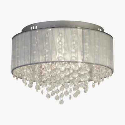 The Range Flush with wrapped chiffon shade  - Gray