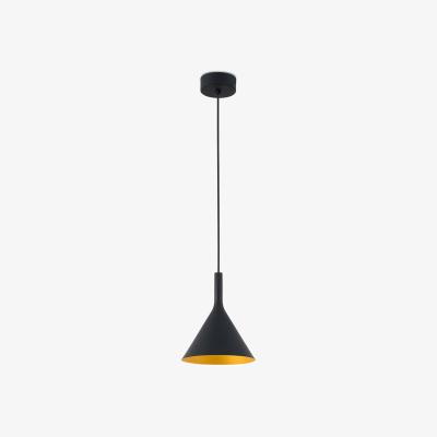 The Range Pam LED Dome Ceiling Pendant Light - Black / 16.5cm