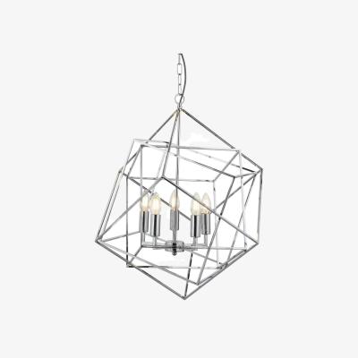 The Range Cube 5 Light Ceiling Pendant Chrome, E14 - Chrome