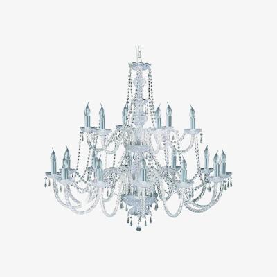 The Range Hale 18 Light Crystal Chandelier Chrome Finish, E14 - Grey