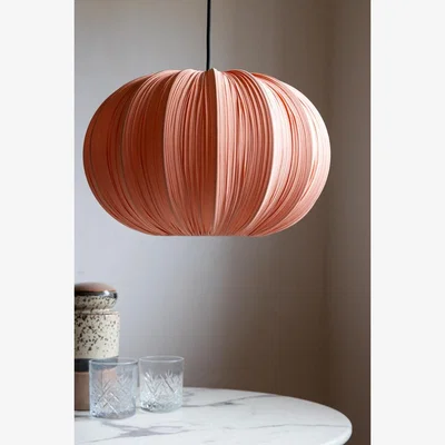 Rockett St George Blush Pleated Fabric Ceiling Light