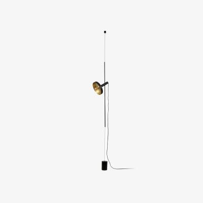 The Range WHIZZ Black Golden Pendant Floor Lamp - Matt Black