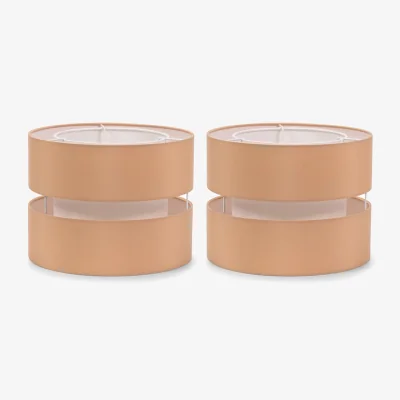 The Range Sophia Pair of Small 2 Tier Ceiling Light Shades - Sand