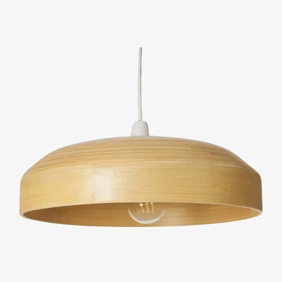 The Range Bamboo Dome Ceiling Light Pendant Shade - Natural Brown