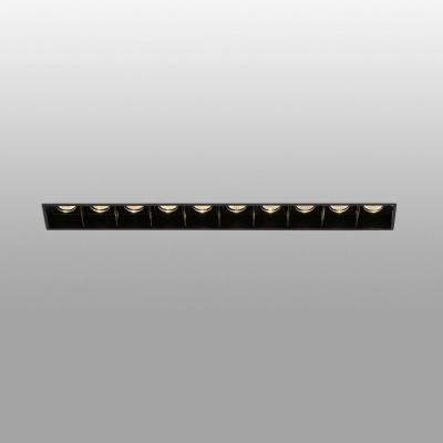 The Range Troop LED Black recessed Downlight Trimless 10x 2W 3000K - Black