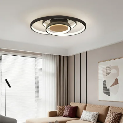 The Range Lifeideas Three-Layer Irregular Dimmable Ceiling Light - Black