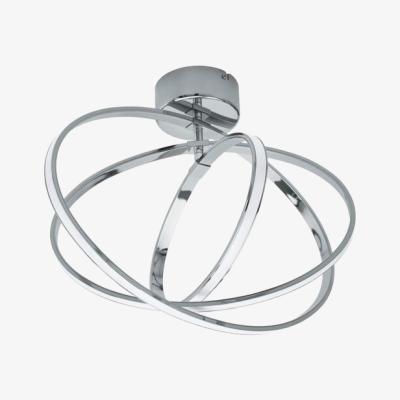 The Range Selvina Chrome Interlinking Ring Ceiling Light - Grey