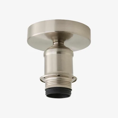 The Range Shaw Flush Ceiling Light Fitting - Brushed Chrome
