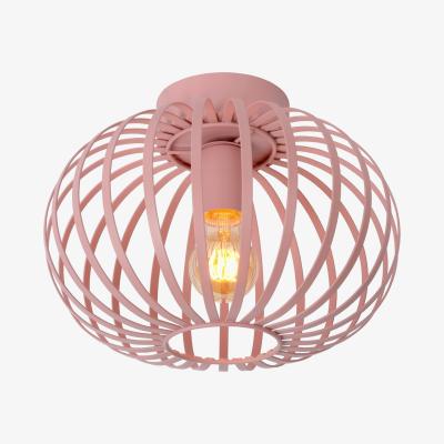 The Range Merlina Modern Flush Ceiling Light Children Pink - Grey