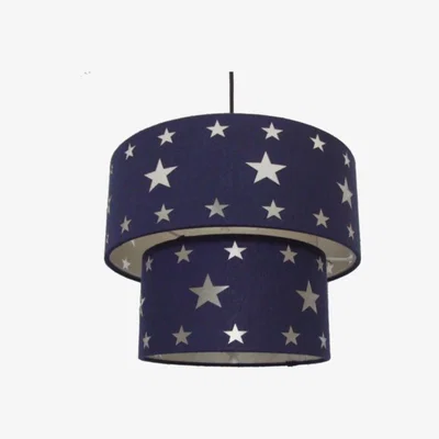 The Range Two Tier Star Pendant Shade - Indigo