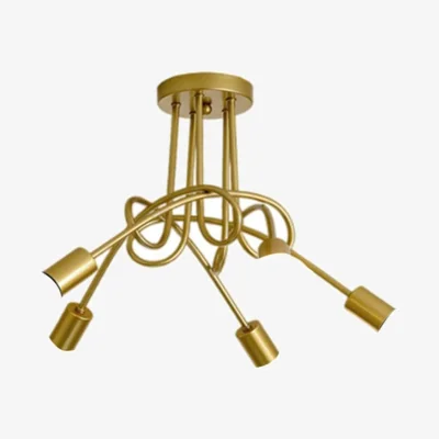 The Range Ceiling Light Gold 5 Lights - Gold