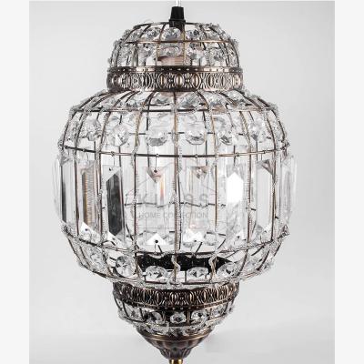 The Range Moroccan Style K9 Crystal Light Shade - Brass & Clear
