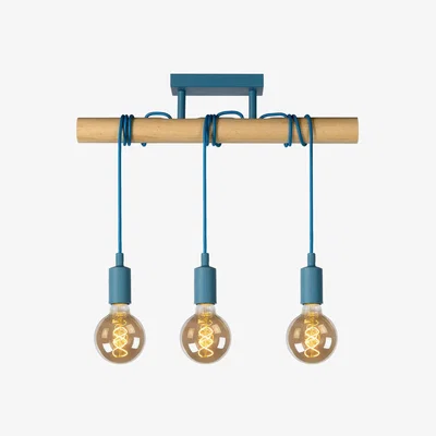 The Range Pola Modern Flush Ceiling Light Children Blue - Blue