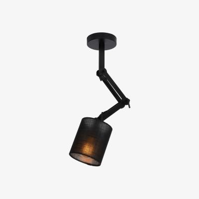 The Range Tampa Scandinavian Flush Ceiling Light Black - Black