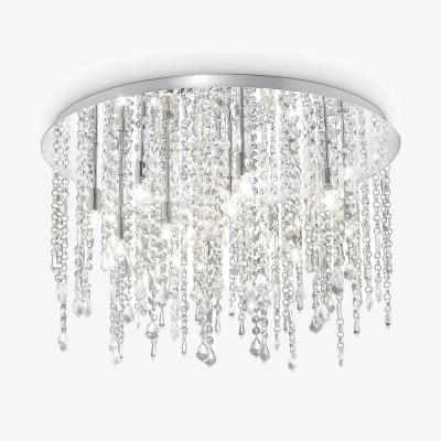 The Range Royal 12 Light Semi Flush Ceiling Pendant - Chrome