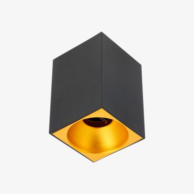 The Range CGC SANDRA Black Square Single Spotlight With Gold Reflector - black