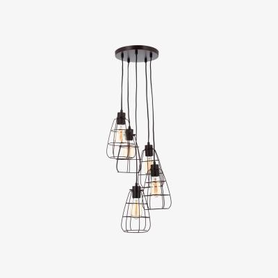 The Range Drax 5 Light Ceiling Cluster Pendant - Bronze