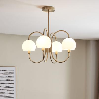 The Range Beatrice 4 Light Ceiling Fitting - Antique Brass