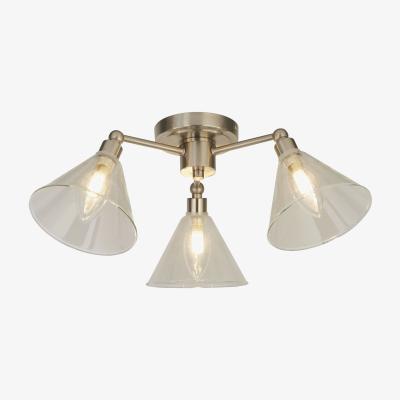 The Range Bathroom Triple Ceiling Light  - Silver