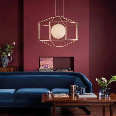 The Range Izmir 1 Light Pendant Hexagonal Old Gold