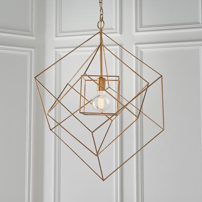 The Range Pescara Pendant Ceiling Light Antique Gold Leaf - Antique Gold Leaf