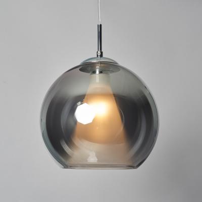 The Range Otis Pendant with Smoke Glass Shade - Chrome