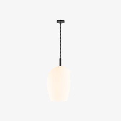 The Range Uma 30cm Dome Pendant Ceiling Light Opal White, E27 - Opal White