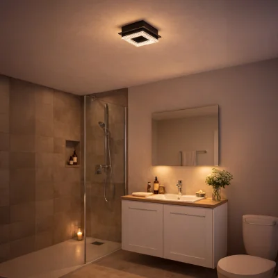 The Range Eglo Fradelo 1 LED Wall or Ceiling Light, Warm White, Black Steel and Crystal - Black