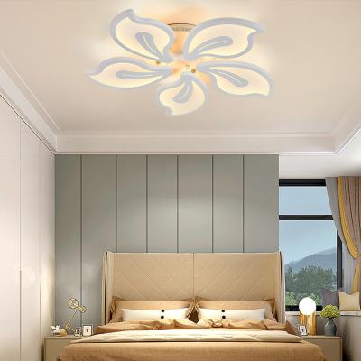 The Range Floral Shape Bedroom Ceiling Light - White / Dimmable
