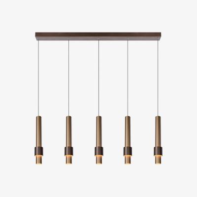 The Range Margary Modern Bar Pendant Light Coffee - Brass