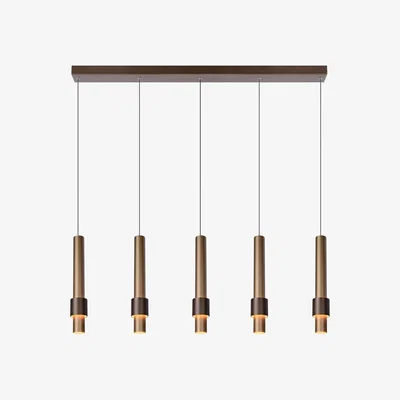 The Range Margary Modern Bar Pendant Light Coffee - Brass