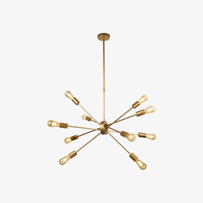 The Range Cambridge Matt Gold 10Lt Pendant  - Gold