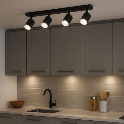 The Range Eglo Melitello-Z Smart Control RGB LED 4 Light Spotlight, Black - Black