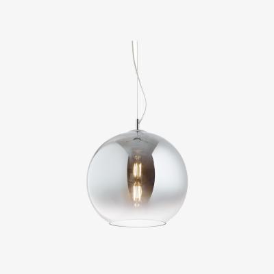 The Range Discovery Fade 1 Light Globe Ceiling Pendant - Chrome / 30cm