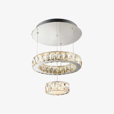The Range Santi Chrome 2Lt LED Flush - Silver