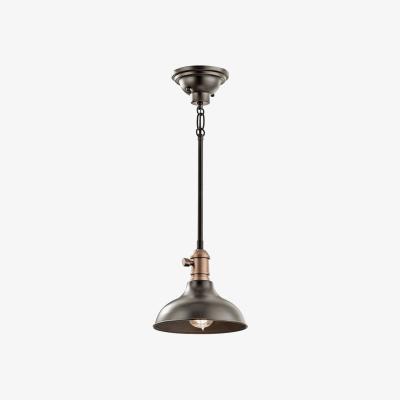 The Range Cobson 1 Light Mini Dome Ceiling Pendant Light Brass, E27 - Brass