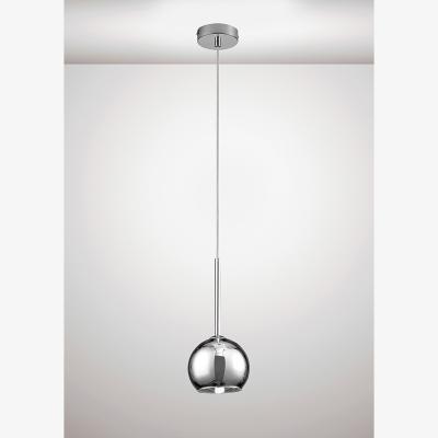The Range Regina Dome Ceiling Pendant G9 Polished Chrome, Chrome Plated Glass - Polished Chrome