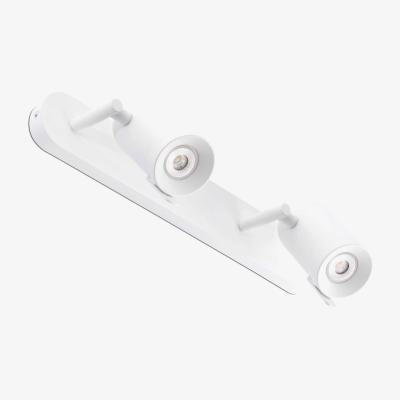 The Range Orleans 2 Light Indoor Adjustable Wall Spotlight White, GU10 - White
