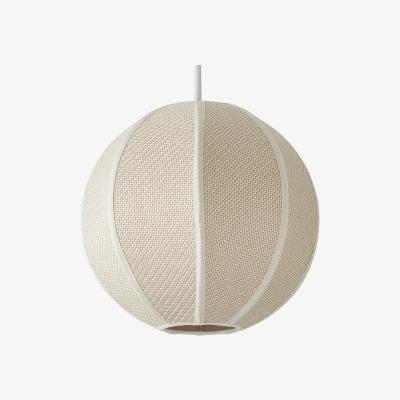 The Range Belle Woven Fabric Ball Easy Fit Pendant Ceiling Light Shade - Neutral