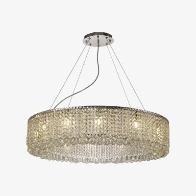 The Range Empire 85cm Ceiling Pendant Chandelier, G9, Polished Chrome, Crystal - Polished Chrome