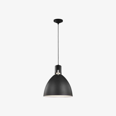 The Range Brynne LED 1 Light Medium Dome Ceiling Pendant Black - Black