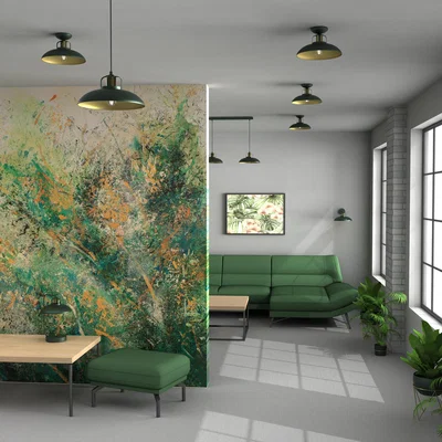The Range Milagro Pendant Lamp Felix - Green / Plastic