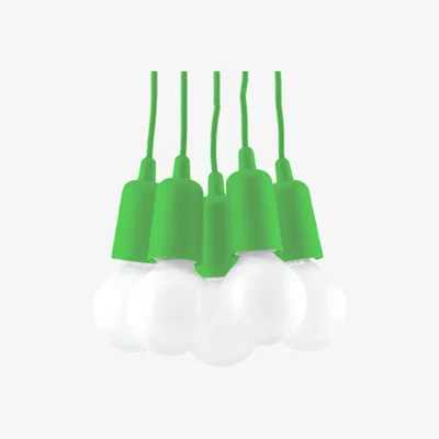 The Range Pendant lamp DIEGO 5 yellow - green